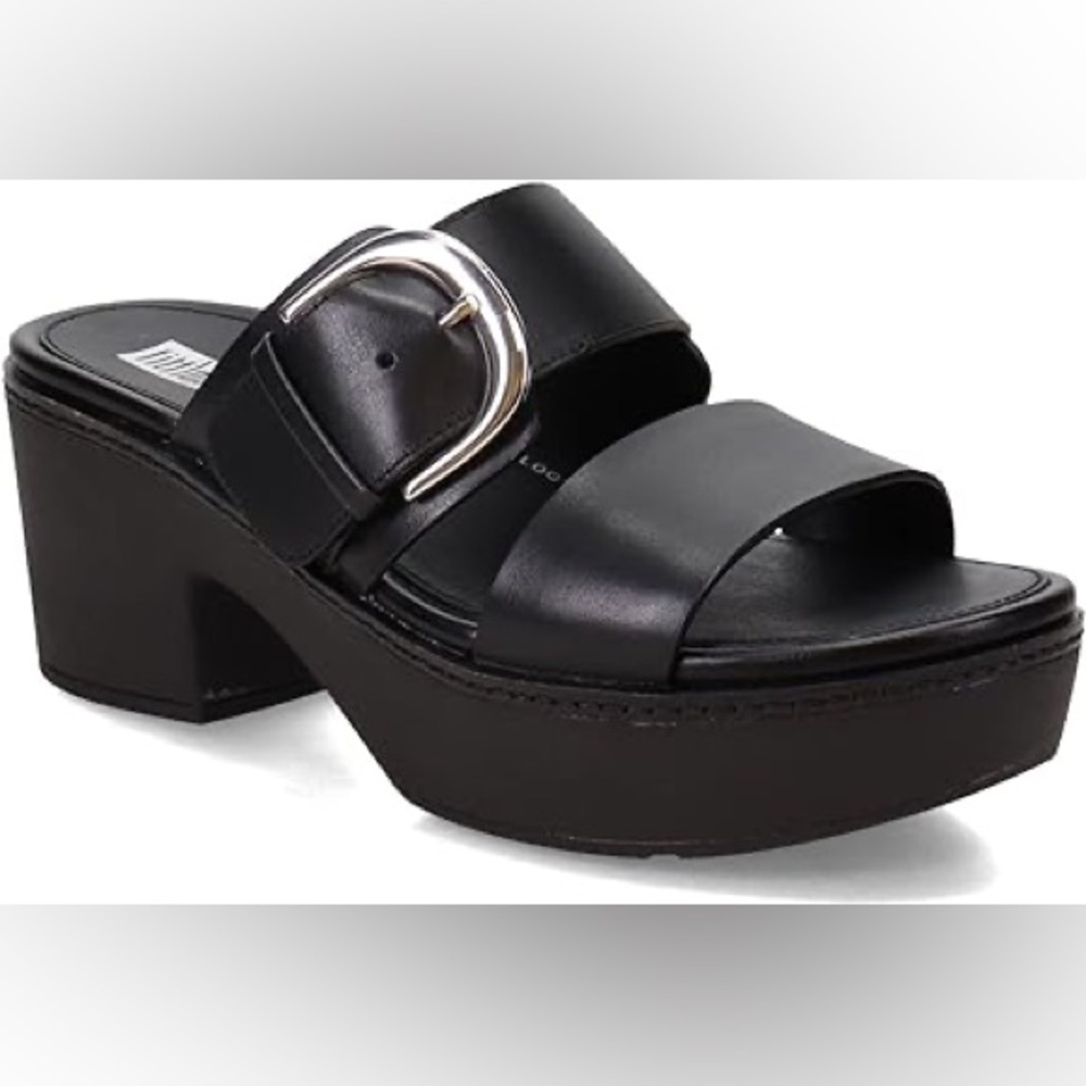 FitFlop Leather Pilar Slide Sandal